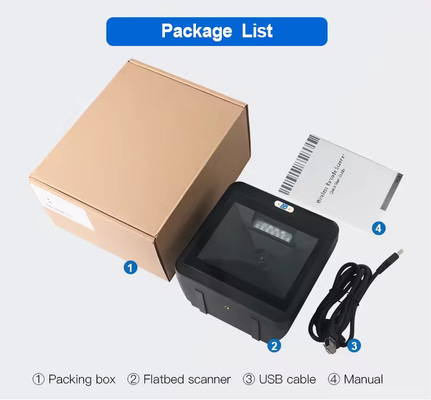 Máy quét mã vạch máy tính để bàn tốc độ cao Máy đọc mã vạch 2D không dùng tay DP8550