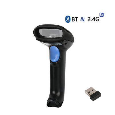 Máy quét mã vạch không dây 1D Bluetooth 2.4G bền trong sử dụng và hiệu suất cao