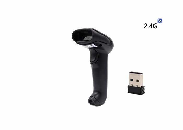 Máy quét mã vạch cầm tay di động DC 5V 1D, Máy quét mã vạch không dây USB vô tuyến 2500 độ, DS5100G