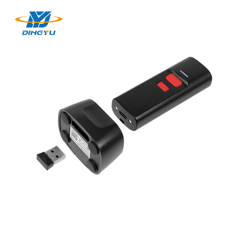 Máy quét mã vạch di động không dây 2D với tốc độ giải mã 25CM / S và bến sạc